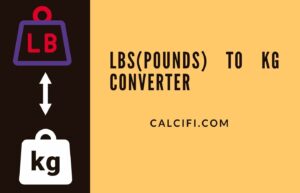 lbs to kg converter